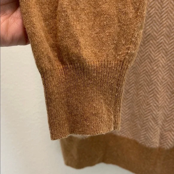 J. Crew Women's Sweater Merino Wool Blend with Suede Collar Size: S - Picture 3 of 7